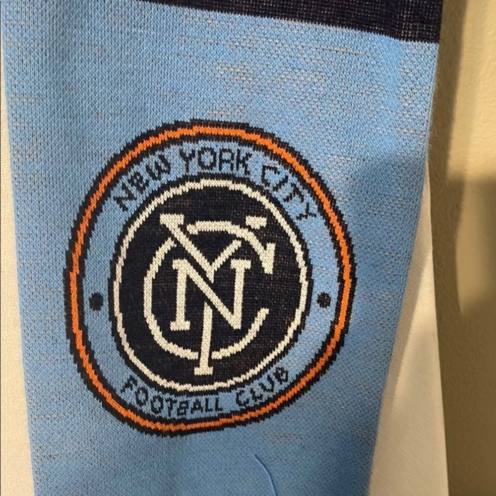 Blue NYPD Scarf with Fringe